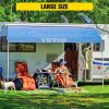 VEVOR RV Awning 18' Camper Awning Fabric, Trailer Awning Canopy Patio Camping Car Awning, Durable 15oz Vinyl Roller Tube for RV, Van, SUV, Patio Awnin