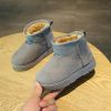 Winter Children Snow Boots Plush Warm Ankle Boots Outdoor Non-slip Cotton Shoes Soft Bottom Baby Boy Girl Casual Kids Sneakers