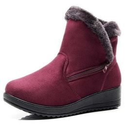 Women Ankle Boots Women Winter Shoes Female (Shoe Size: 7.5, Color: Red)
