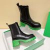 Winter Warm Plush Women's Boots High-heeled Thick-heeled Martin Boots