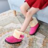 Sweet Bow Girls Shoes Winter Warm Ankle Boots Plush Baby Gril Princess Snow Boots Non-slip Casual Kids Cotton Shoes Size 21-30