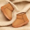 Winter Children Snow Boots Plush Warm Ankle Boots Outdoor Non-slip Cotton Shoes Soft Bottom Baby Boy Girl Casual Kids Sneakers