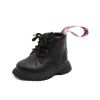 2021 Girls Leather Boots Boys Shoes Spring Autumn PU Leather Children Boots Fashion Toddler Kids Boots Long Tail Boots E09201