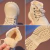 Winter Plush Kids Martin Boots Fashion Leather Shoes for Toddlers Baby Boy Girl Warm Soft Antislip Casual Short Boots Kids Shoes